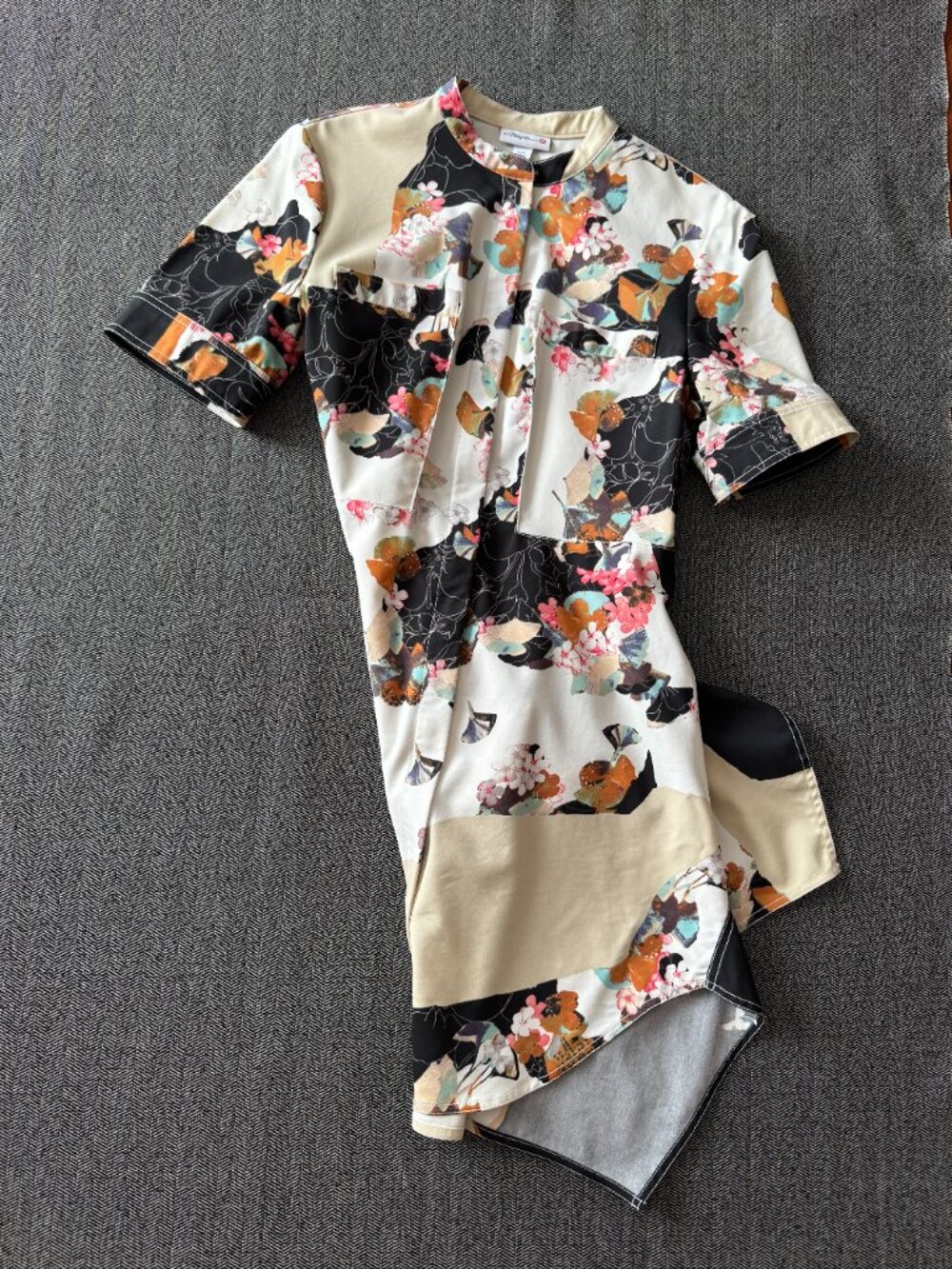 3-1 Phillip Lim Shirt Dress, Floral Abstract Medium - Picture 12 of 16